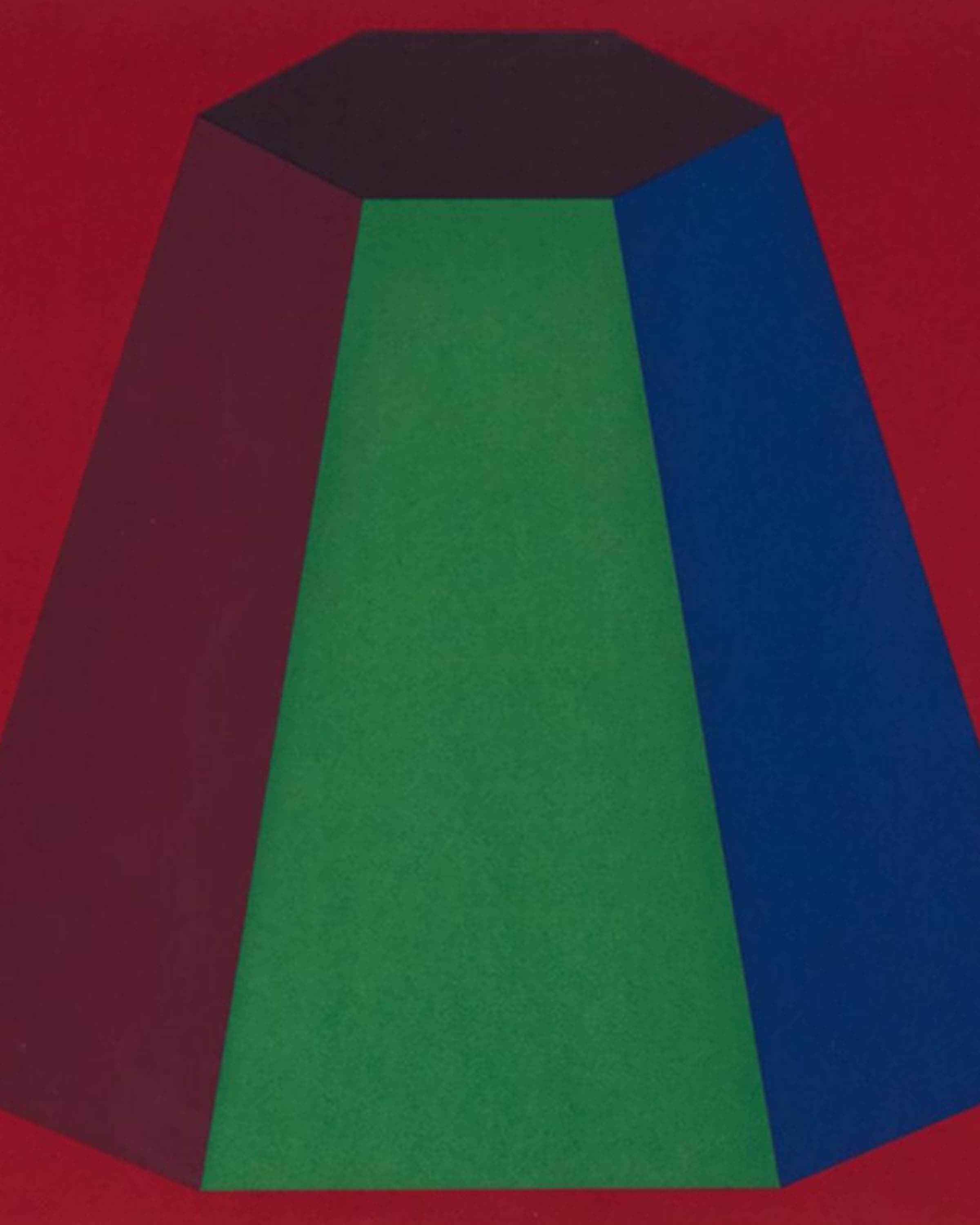 Flat Top Pyramid with Colours Superimposed