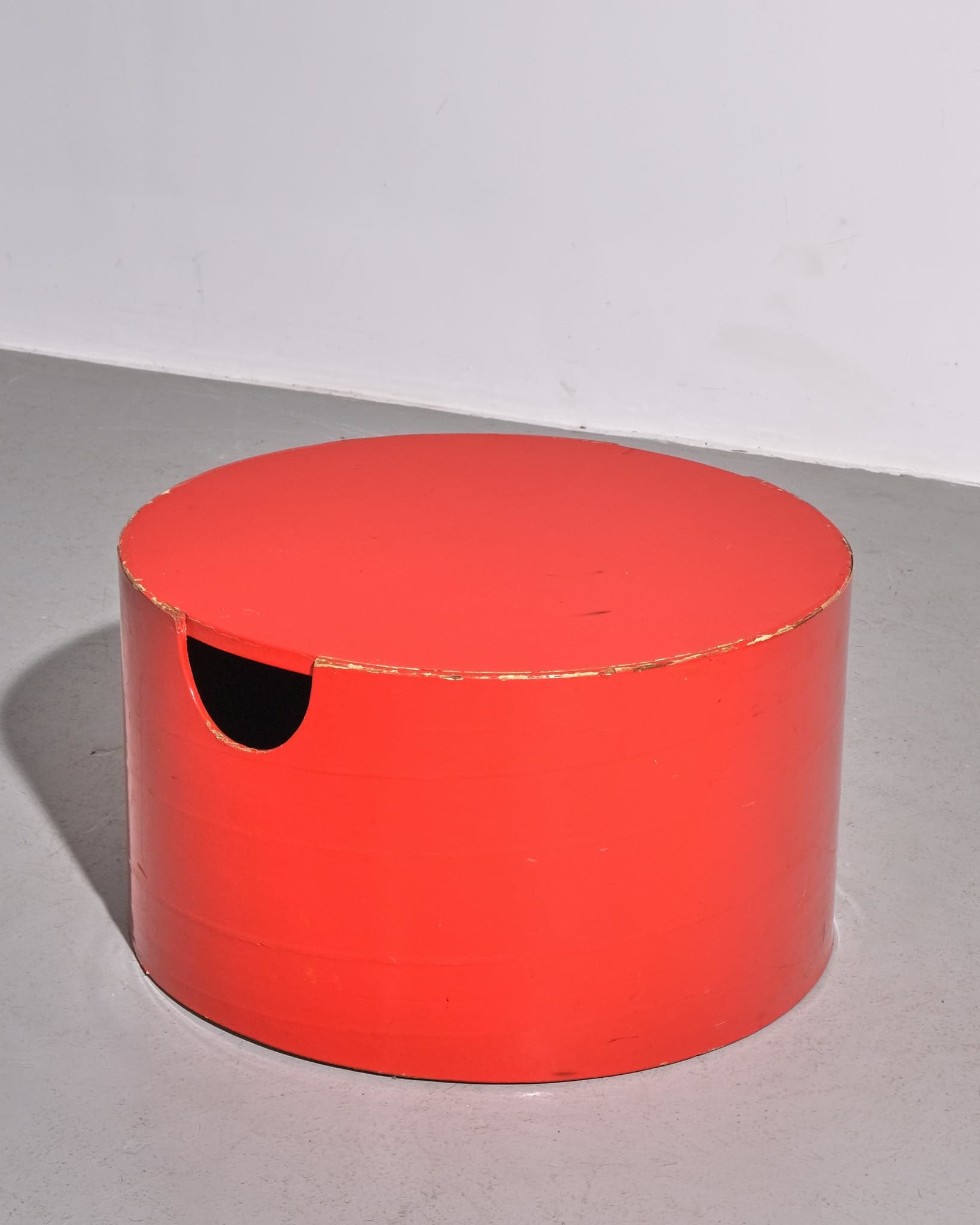 Tomotom Foot Stool in Red with Original Cushion