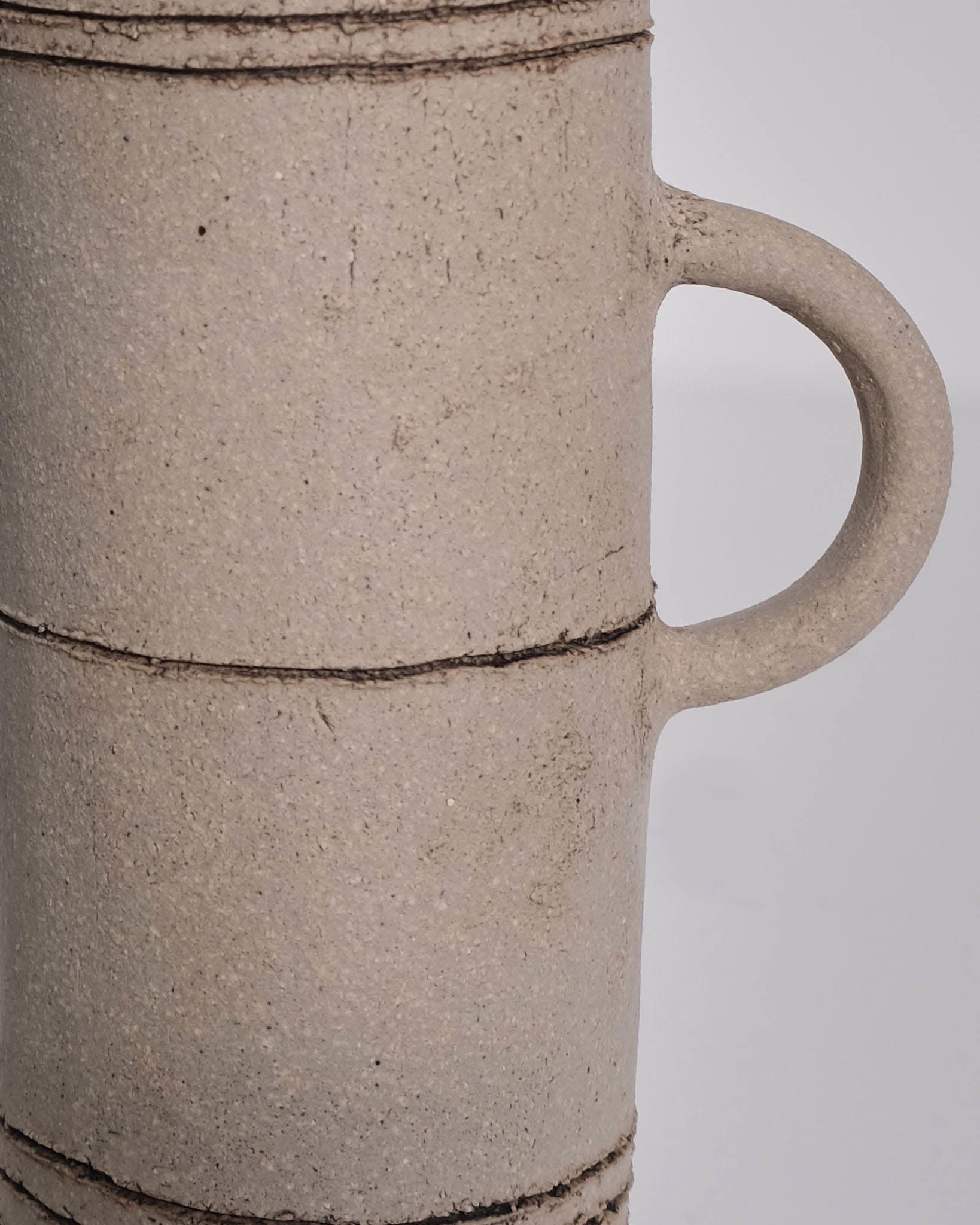 Small Jug (Light Horizontal Bands)