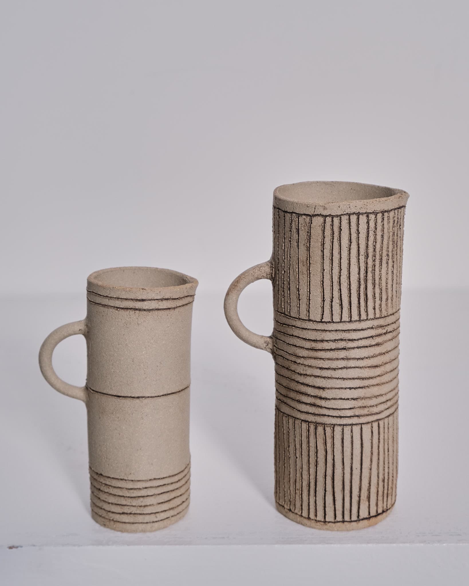 Tall Jug (Light Criss Cross)