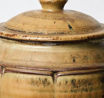 Large Stoneware Lidded Pot