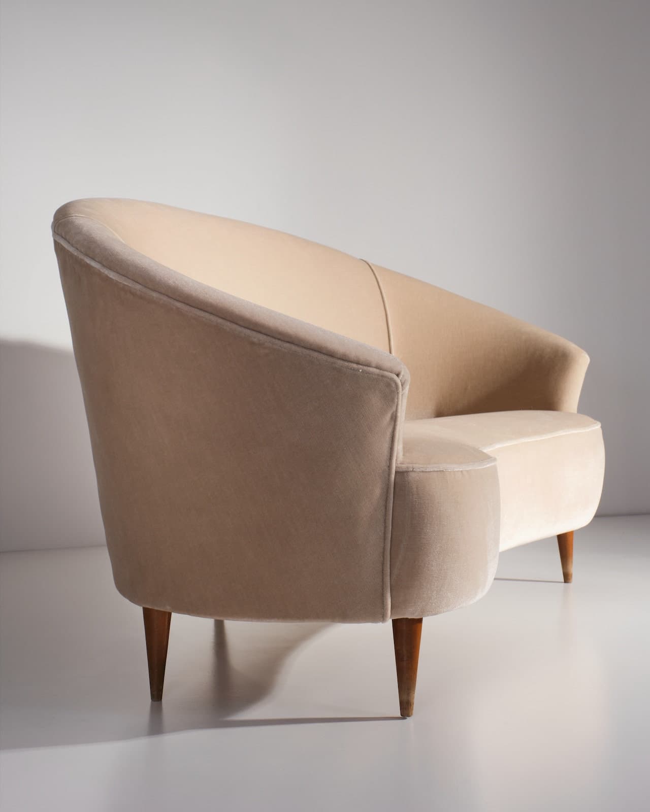 Italian Curved Sofa