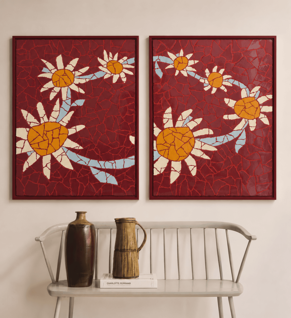 Daisy Chain II Diptych
